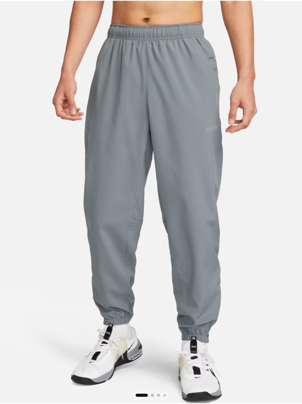 Nike Men’s Light Gray Athletic Joggers